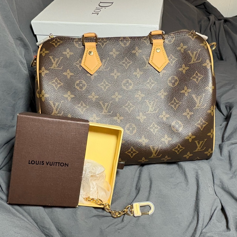 Louis Vuitton speedy 25 (red interior)